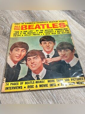 Vintage 1964 All About The Beatles Magazine No.1 — First U.S. Edition • Rare